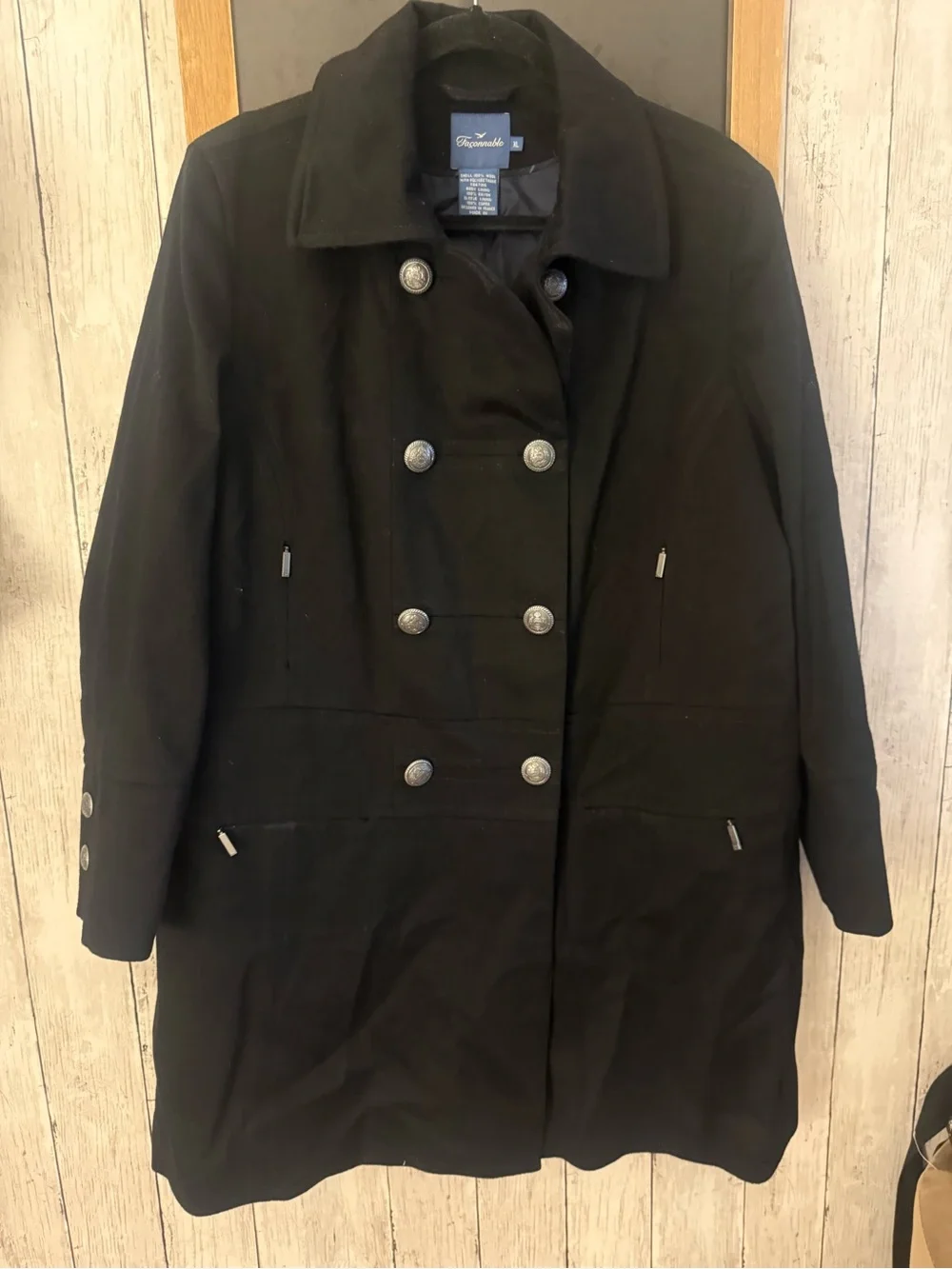 Loro Piana Faconnable Coat Large Storm System Rain Wind Proof Jacket Lined XL Bl